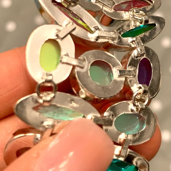 Stunning silver .925 topaz bracelet fits 7.5-9” wrist - Picture 4 of 7